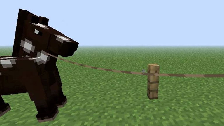 Cómo hacer una cuerda en Minecraft